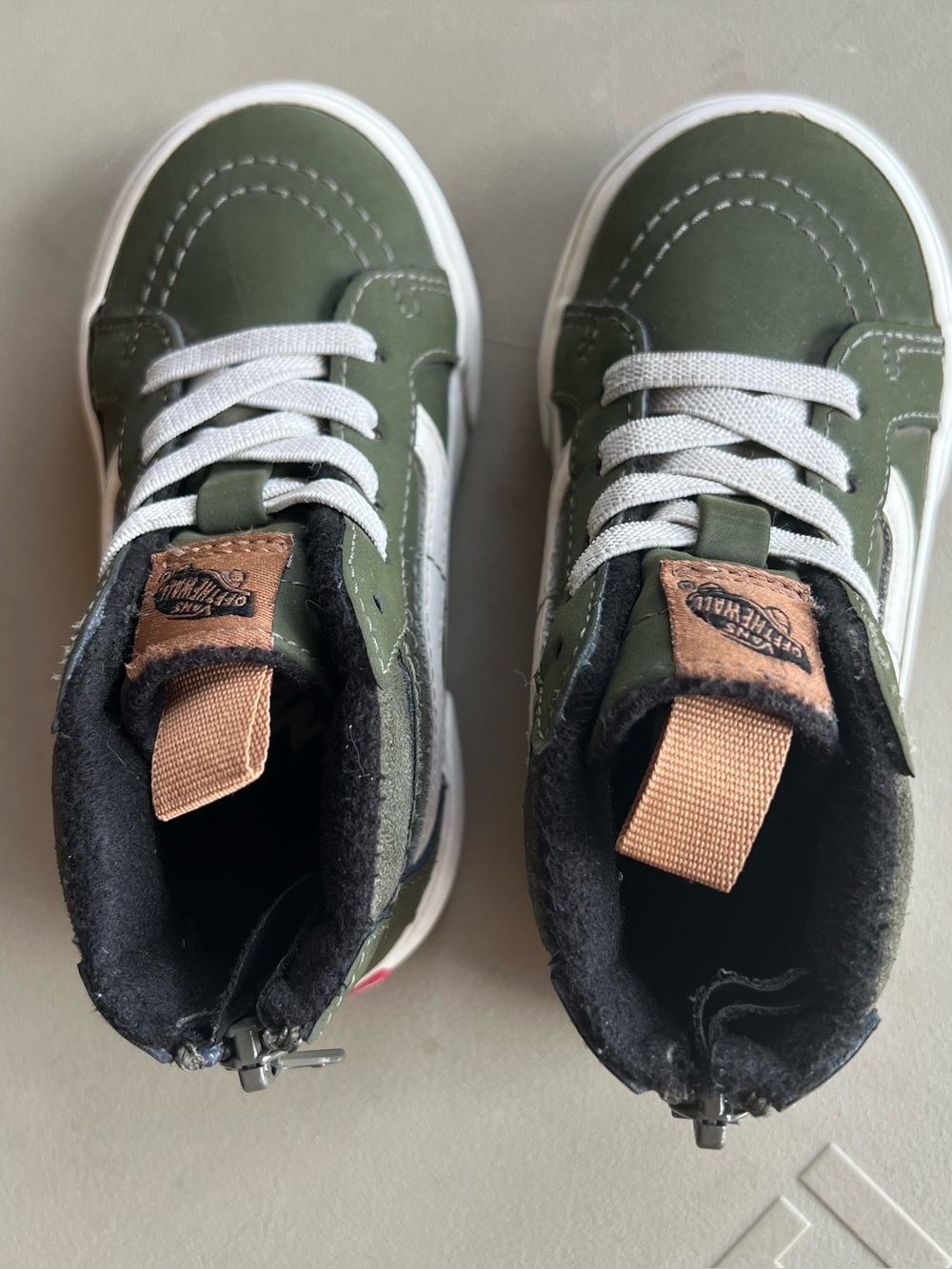 Vans MTE Primaloft Olive High Top Shoes Unisex Toddler 7.5 - Picture 8 of 10